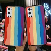 luxury colorful rainbow for oneplus nord n100 n10 5g 9 8 pro 7 7pro case phone cover for oneplus 7 pro 17t 6t 5t 3t case