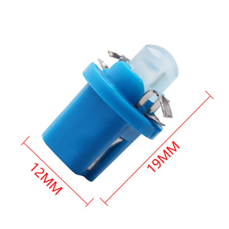 

10x Car B8.5 1SMD LED Lights Dashboard Warming Bulbs Auto Indicator Wedge Light Instrument Bulb Signal Lamps 12V