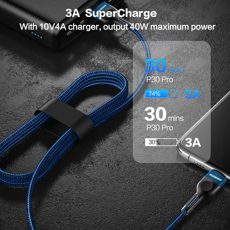 Micro USB кабель 3A Быстрая зарядка нейлоновый Кабель Microusb для Samsung S7 Xiaomi mi Android