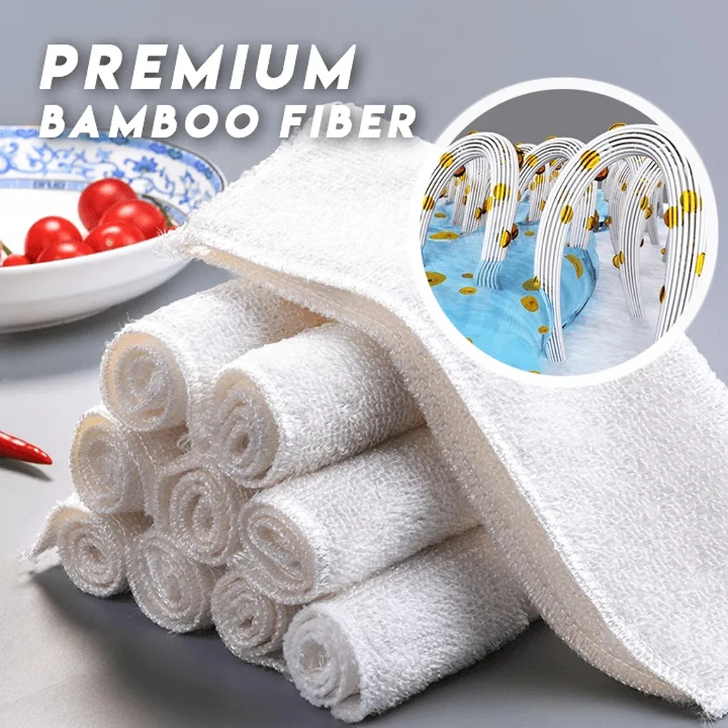 3 шт. домашнее мягкое толстое полотенце для посуды ткань очистки бамбукового
