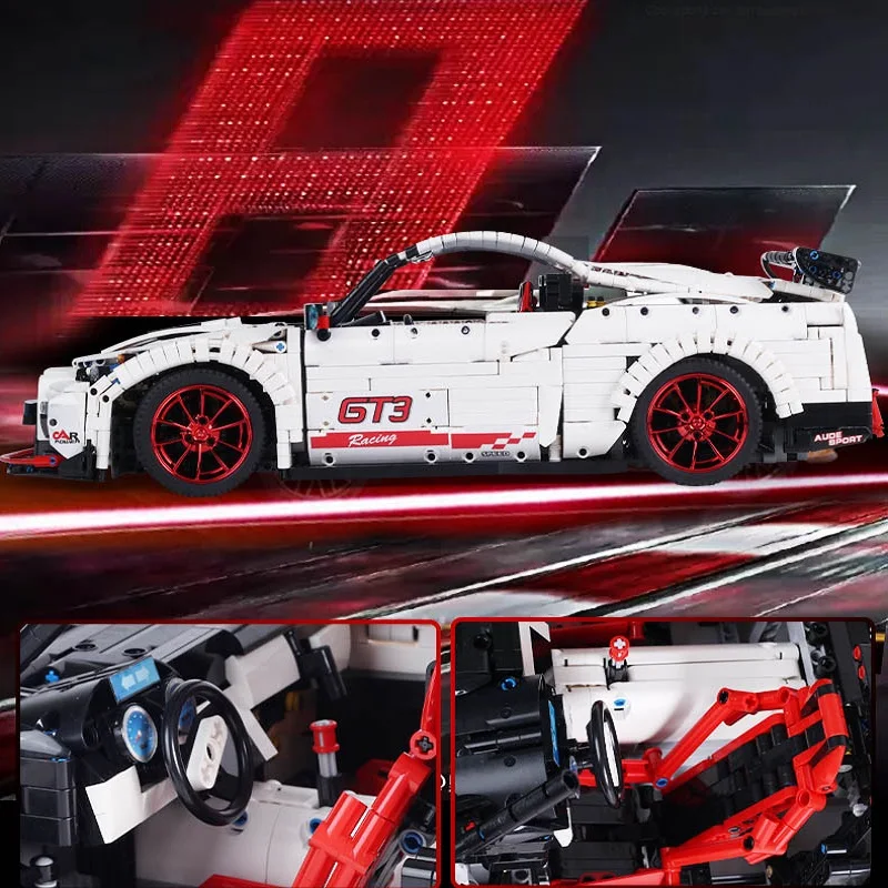Строительные блоки для автомобиля серии MOC 25326 Nissan GT R Скорость гонки набор сделай