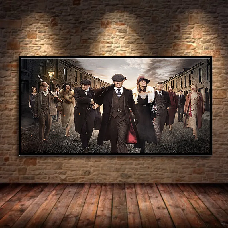 

Posters and Prints Peaky Blinders Cillian Murphy TV Show Poster Wall Art Picture Canvas Painting for Room Home Decor