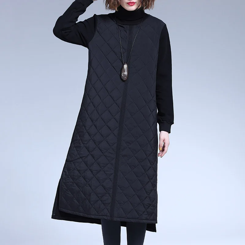 Длинный рукав хлопок плюс размер винтажное женское повседневное свободное