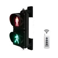 Remote control 4 inches 100mm LED Traffic Light Pedestrian Traffic Signal Light Red Green Man Signals Pedestrians Light Lamp