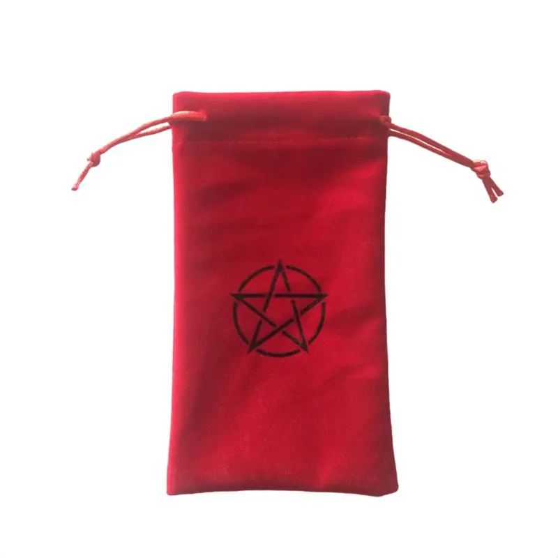 2 шт./компл. пентаграмма Таро скатерть с сумкой бархатный алтарь ткань гадание