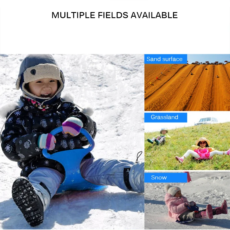 

Outdoor Sports Snowboard Skiing Boards Ski Kids Thick Plastic Sand Grass Sled Snow Luge Outdoor Sport Children Gift Winter