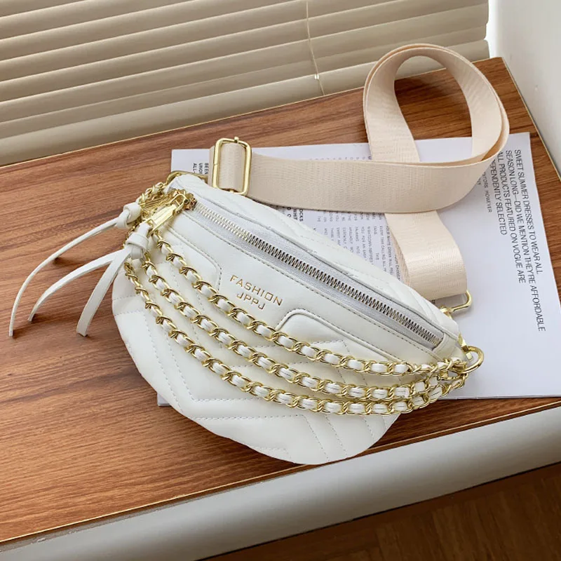 

Брендовая женская поясная сумка из высококачественной искусственной кожи, нагрудные сумочки через плечо, модные роскошные Поясные Сумки н...