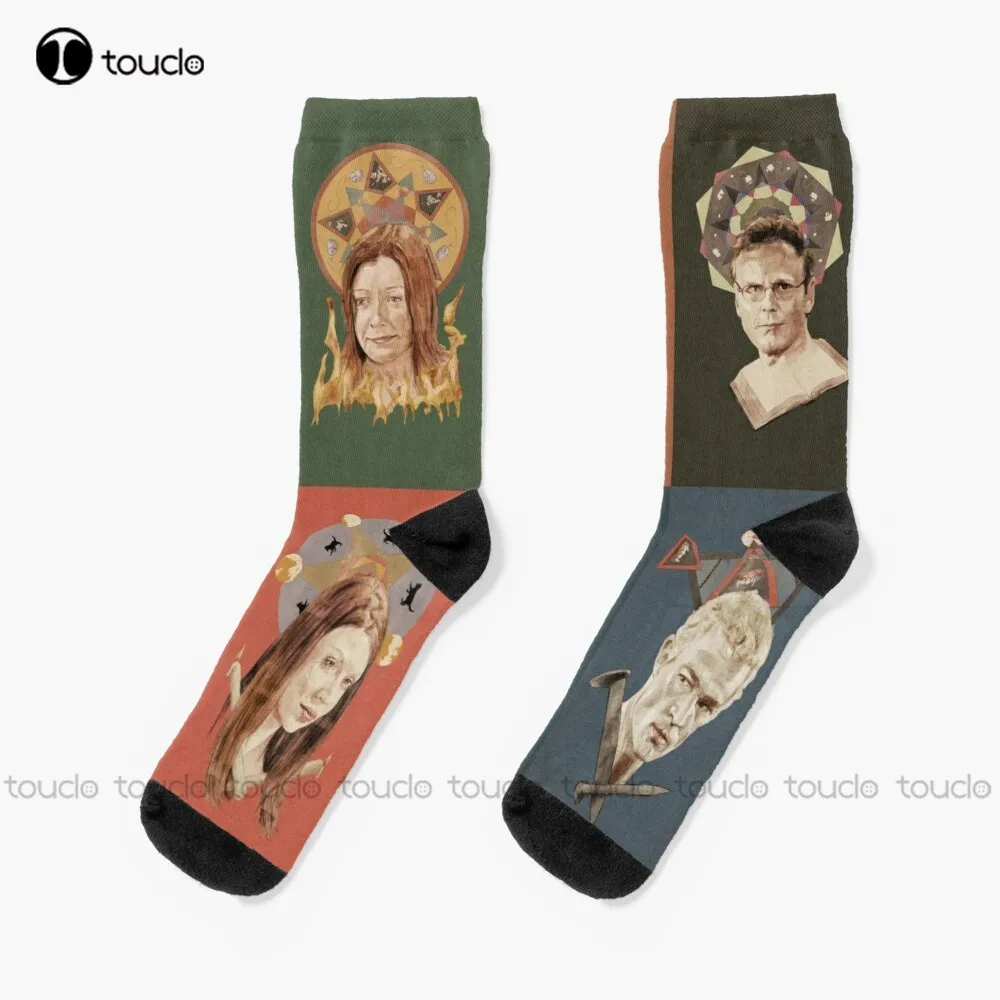 

Buffy The Vampire Slayer - Tarot Cards Socks Fun Socks Personalized Custom Unisex Adult Teen Youth Socks 360° Digital Print
