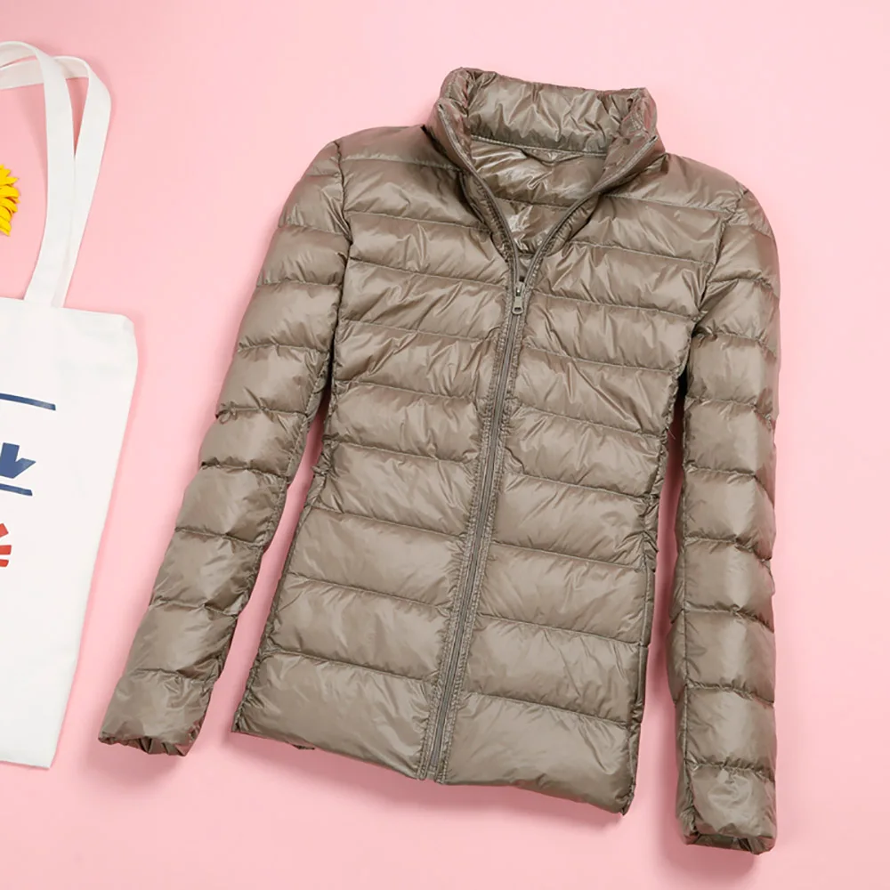 

Пуховик женский, Сверхлегкий, тонкий, с капюшоном, осенний, теплый, 2020