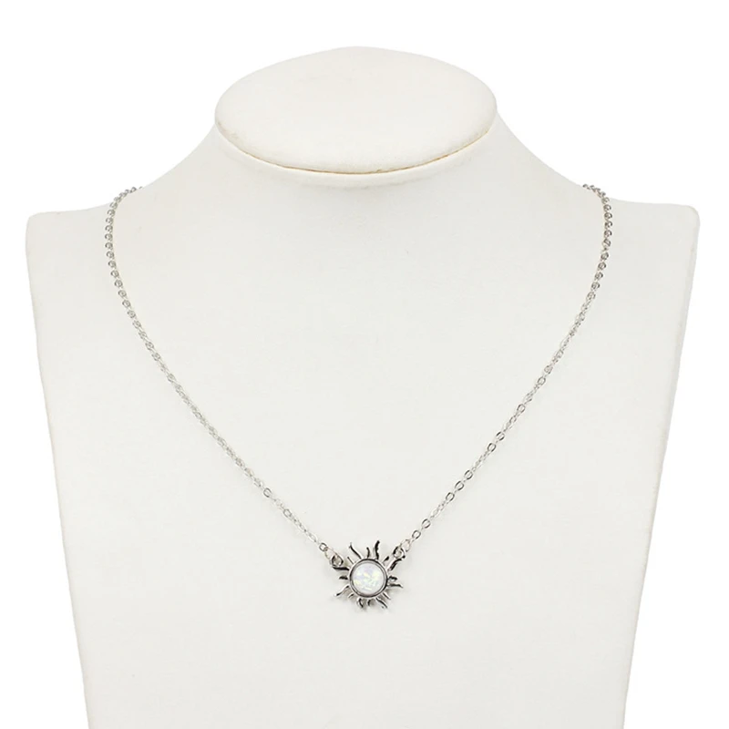 С рисунком &quotПодсолнух&quot кулон колье для женщин изготовлено вручную Bijoux