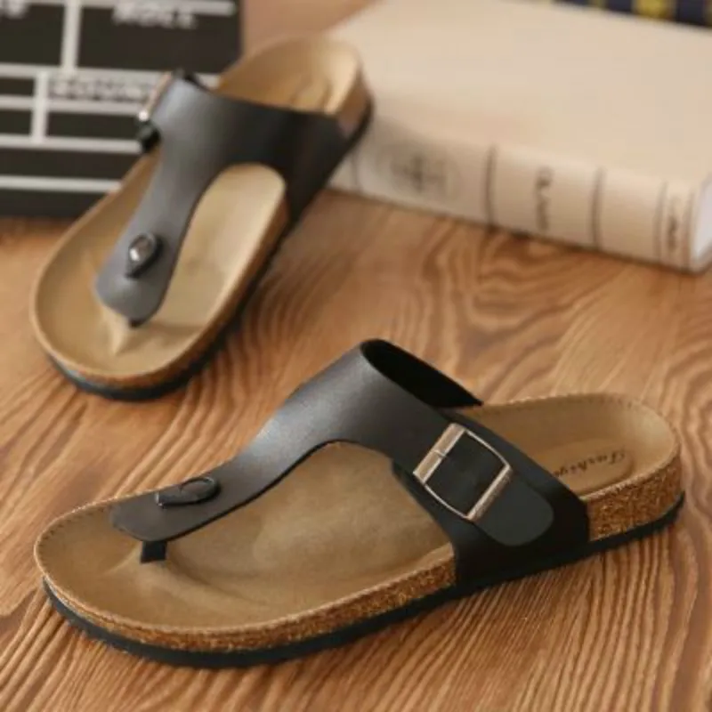 

2020 Summer New Women Wedges Slippers Pu Leather Adjustable Buckle Peep Toe Flip Flops Casual Beach Ladies Shoes