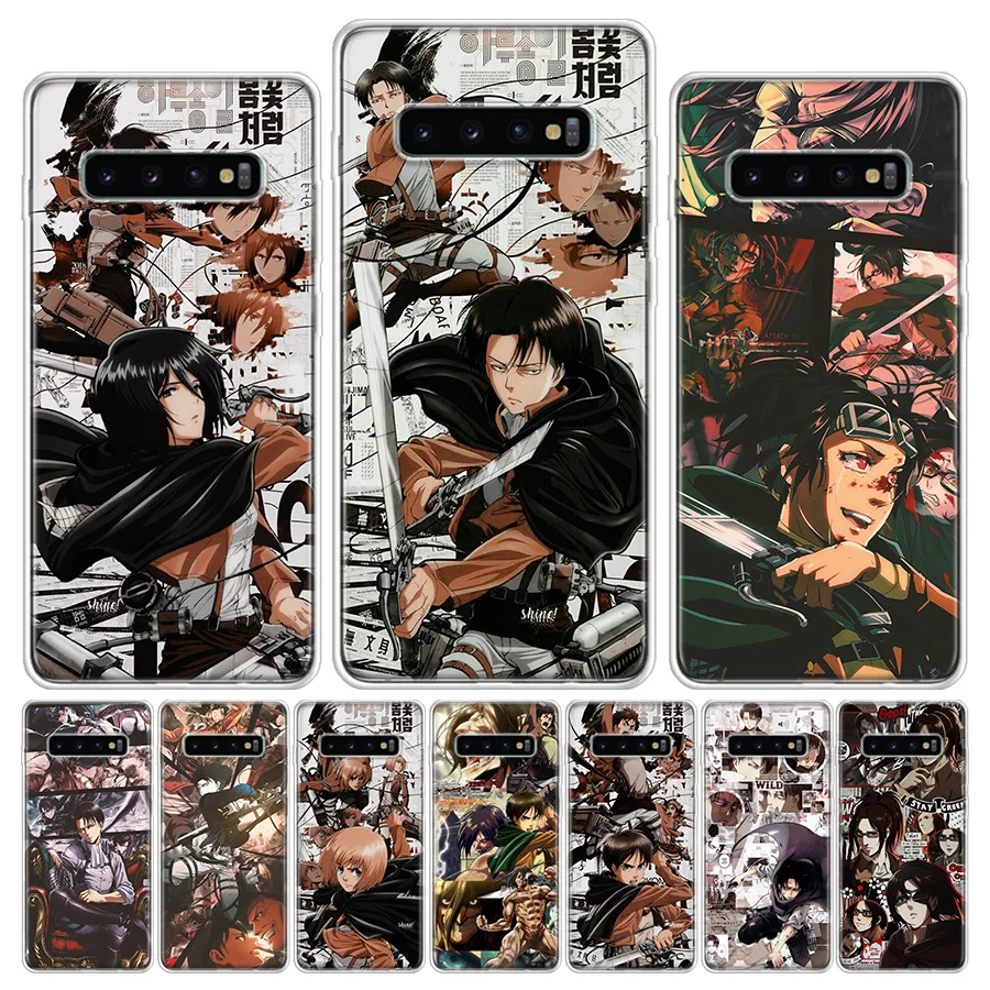 

Attack on Titan Manga Phone Case For Samsung Galaxy S23 S22 Ultra S21 S10 Plus S20 FE S10E S9 S8 S7 Cover Capa Soft TPU Fundas F