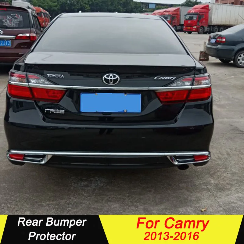 Автомобильный задний бампер протектор для Toyota Camry 2013 задние бамперы рассеиватель для губ декоративная противоскользящая накладка бампер крышка