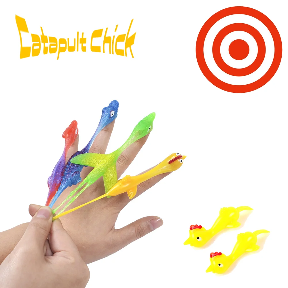 

Catapult Launch Turkey Fun and Tricky Slingshot Chick Practice Chicken Elastic Flying Finger Birds Sticky Toys Decompression New