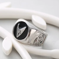 personality silver color star trek ring the last frontier anniversary ring classic man ring of starship enterprise jewelry gift