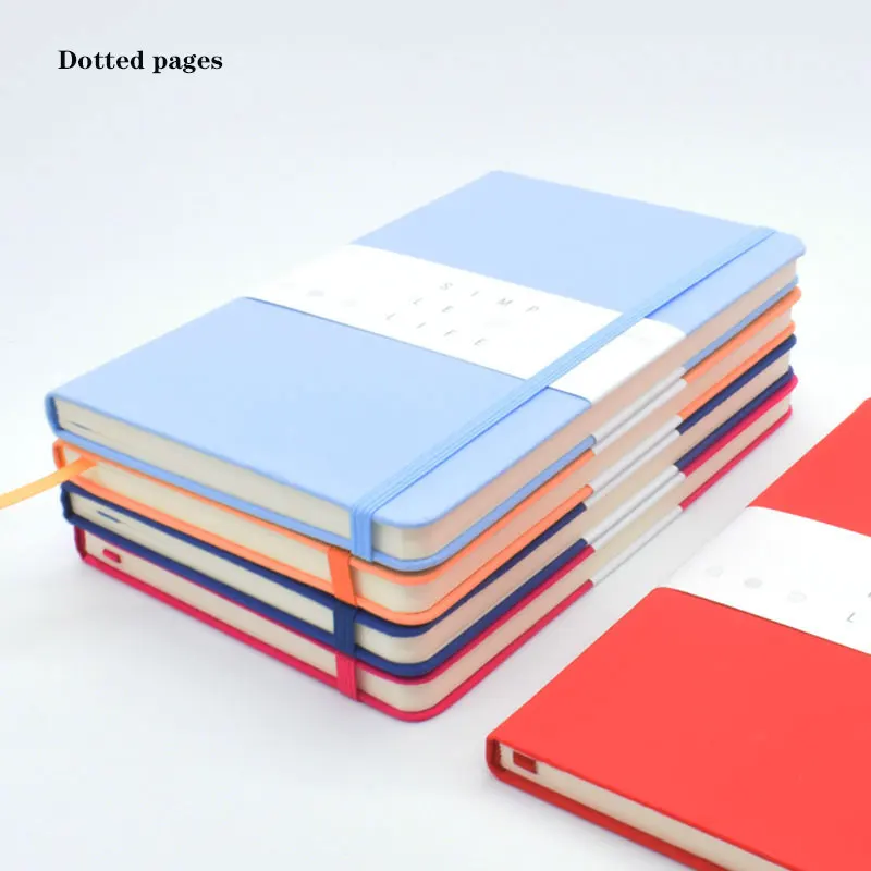 Точечный блокнот Bullet journal A5 Тканевая обложка пять цветов управление временем