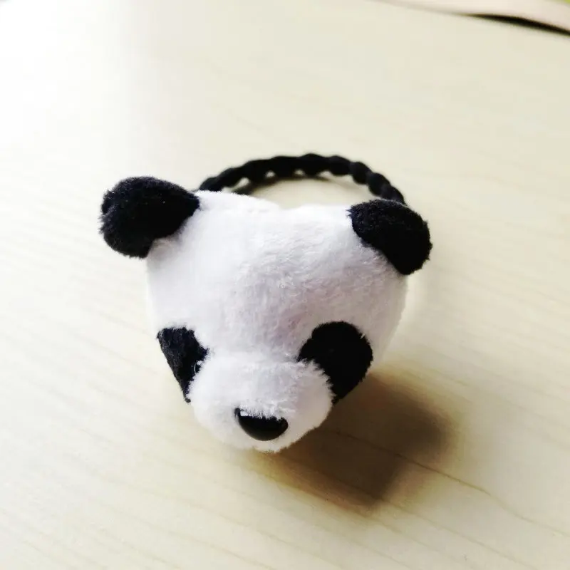1 шт. новый дизайн Короткие Плюшевые шпильки панды Детские эластичные повязки для
