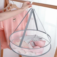dualsingle layer folding drying racks nets mesh holder sweater underwear bra hanging basket laundry storage basket dryer net