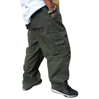 new fashion cargo pants men casual loose baggy trousers streetwear hiphop harem pants plus size male clothing