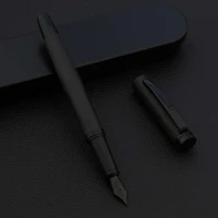 2021 luxury quality 1996 fountain pen frosted black 0 5mm black nib student office school stationery supplies ink pens
