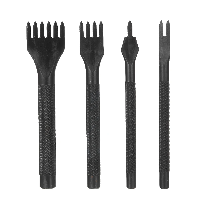 Juego de perforadores de costura, herramientas de mano para trabajo de cuero, Kit de artesan&iacute;a, costura a mano, tallado, sill&iacute;n de trabajo, 18 unids/set-2
