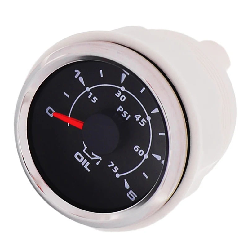 Цифровой масляный манометр 12 В постоянного тока 52 мм 2 дюйма индикатор 0 ~ 5 бар/0 75psi