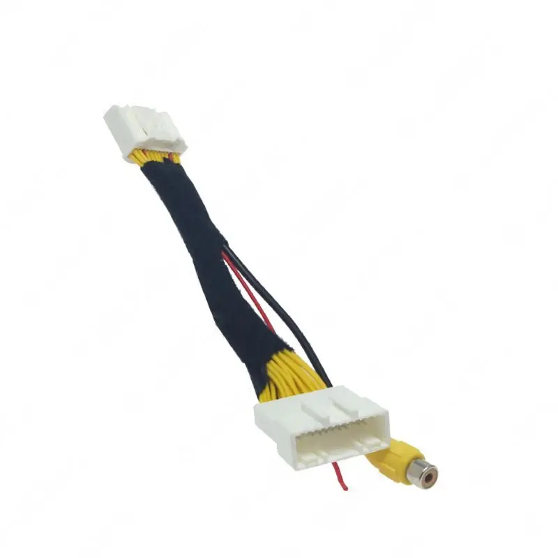 

24Pin Video Input Switch Reverse Car Parking Camera RCA Adapter Line for-Renault For Aftermarket Rear Camera Connect