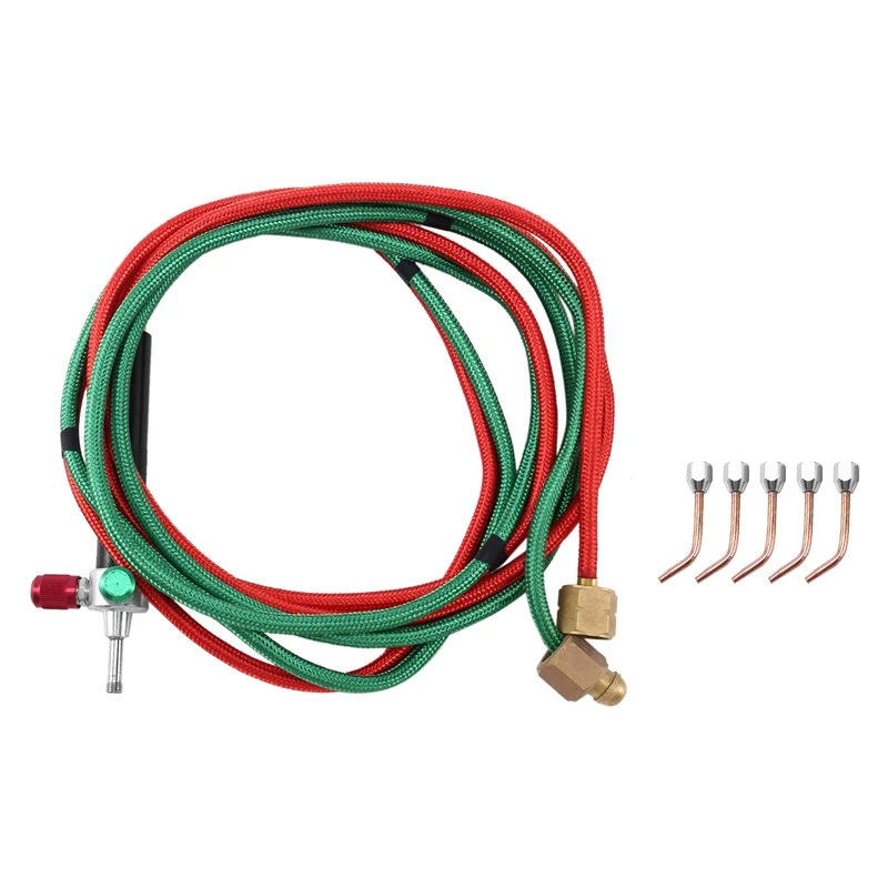 

Micro-Gas Torch Mini Gas Little Torch Welding Soldering Kit With 5 Tips Welding Soldering Gun Flexible Hosed for Small Instrumen