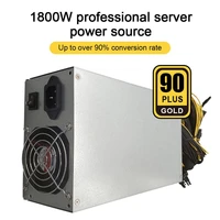 1800w eth mining machine power supply pfc active 180 240v input 10 x 6pin 95 efficiency support multi gpu for bitcoin mining