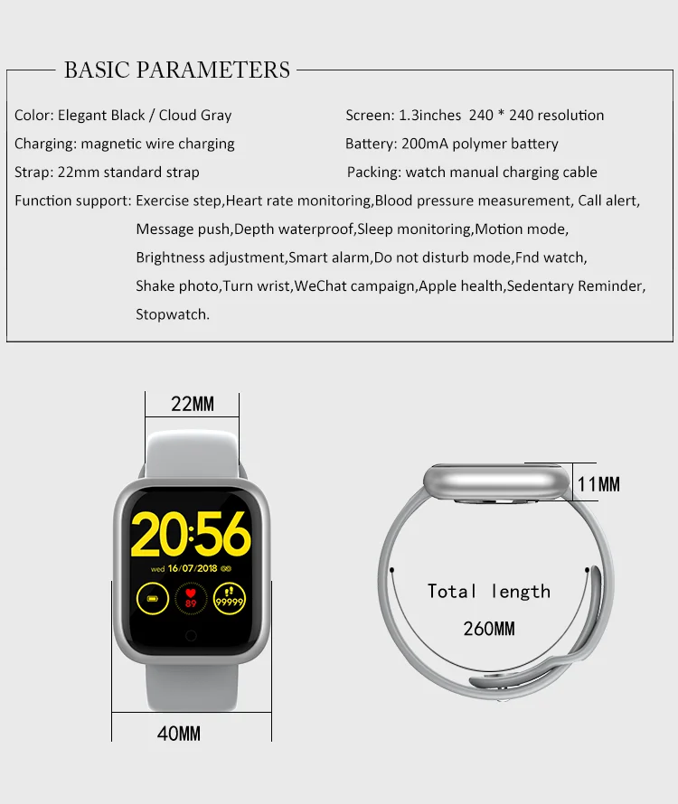 MKS Smartwatch IP67 водонепроницаемые носимые устройства Bluetooth Шагомер монитор сердечного ритма цветной дисплей умные часы для Android/IOS