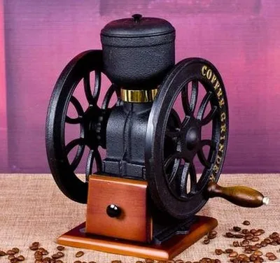 

XC29 Metal Vintage Windmill Steel Core Grinding High Quality Manual Coffee Grinder Manual Handle Coffee Tools Beer capacity 60g