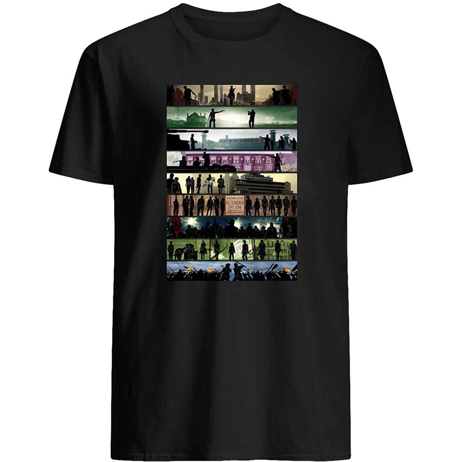 Постер Фильма ходячие фильмы мертвецы 2010 ужас 10 сезонов футболка унисекс Дэрил