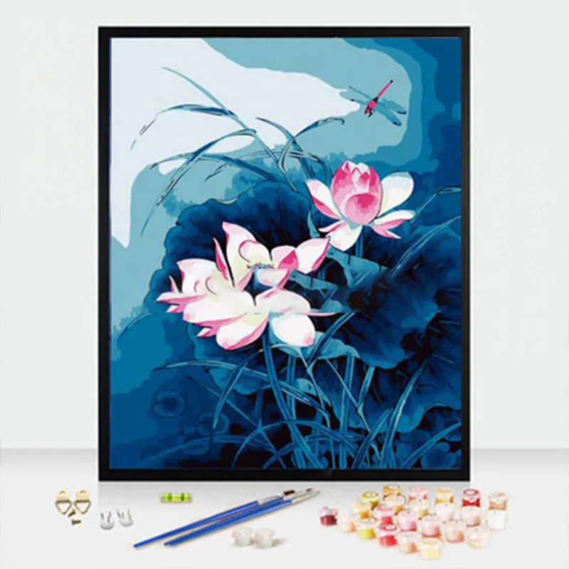 Цветной Бескаркасный цифровой краской ing само наполнение цветной конверт