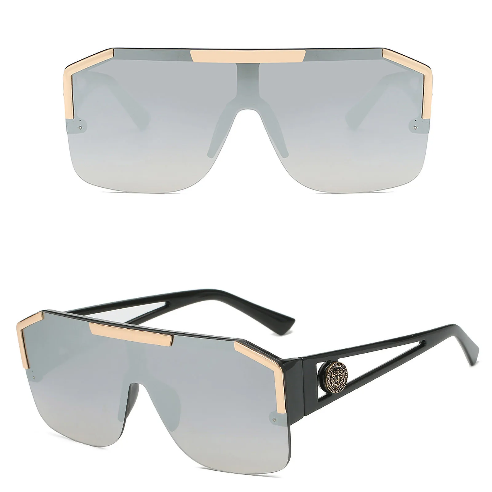 

New Sunglasses Trendy One-Piece Lens Decoration Sunglasses Outdoor Travel Sports Goggles Speci