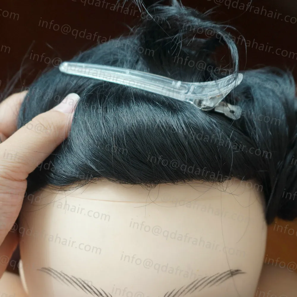 Hstonir Человеческие волосы Remy парик для мужчин кружевные замены Мужские t кружева