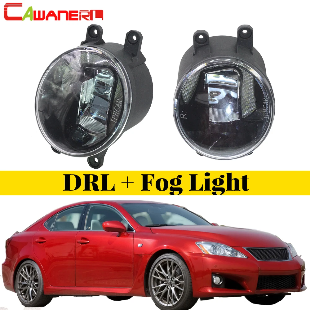 Cawanerl 2 шт. автомобильные аксессуары светодиодный противотуманные светильник