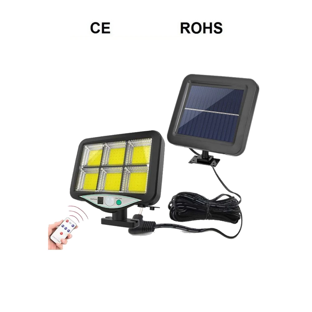 

seperable 3 Modes LED COB Outdoor Solar Wall Lamp Waterproof PIR Motion Sensor Garden Light Solar Powered Spotlight Sunlight Str