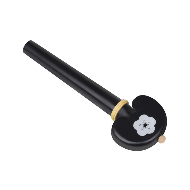 

White Conch Manual Carve Patterns or Designs on Woodwork Ebony Tuning Pegs Cello Parts