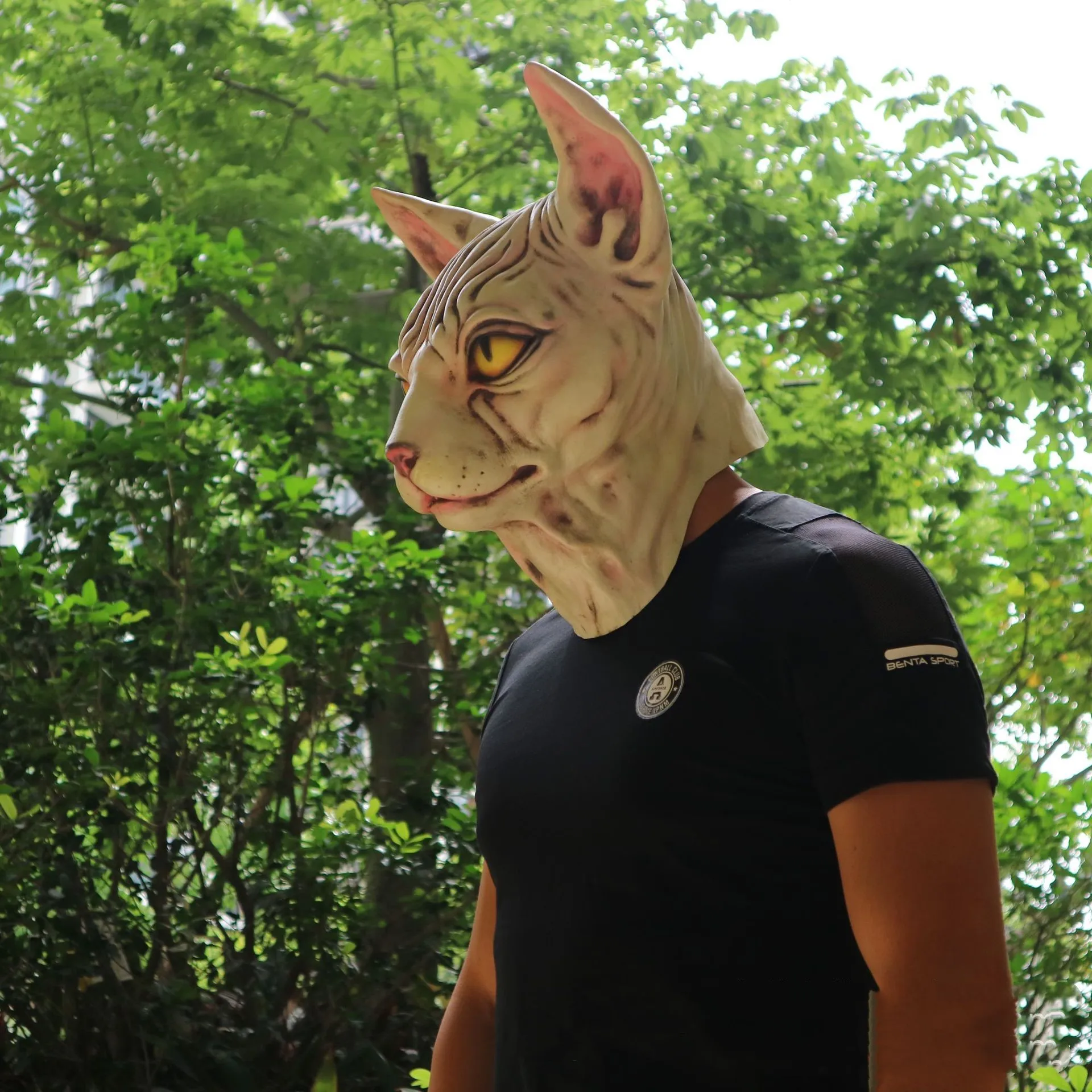 Кошка без шерсти шлем для косплея Nekomata Cos полная маска для Хэллоуина Prop кино развлечения крутая игра Prop Прямая поставка