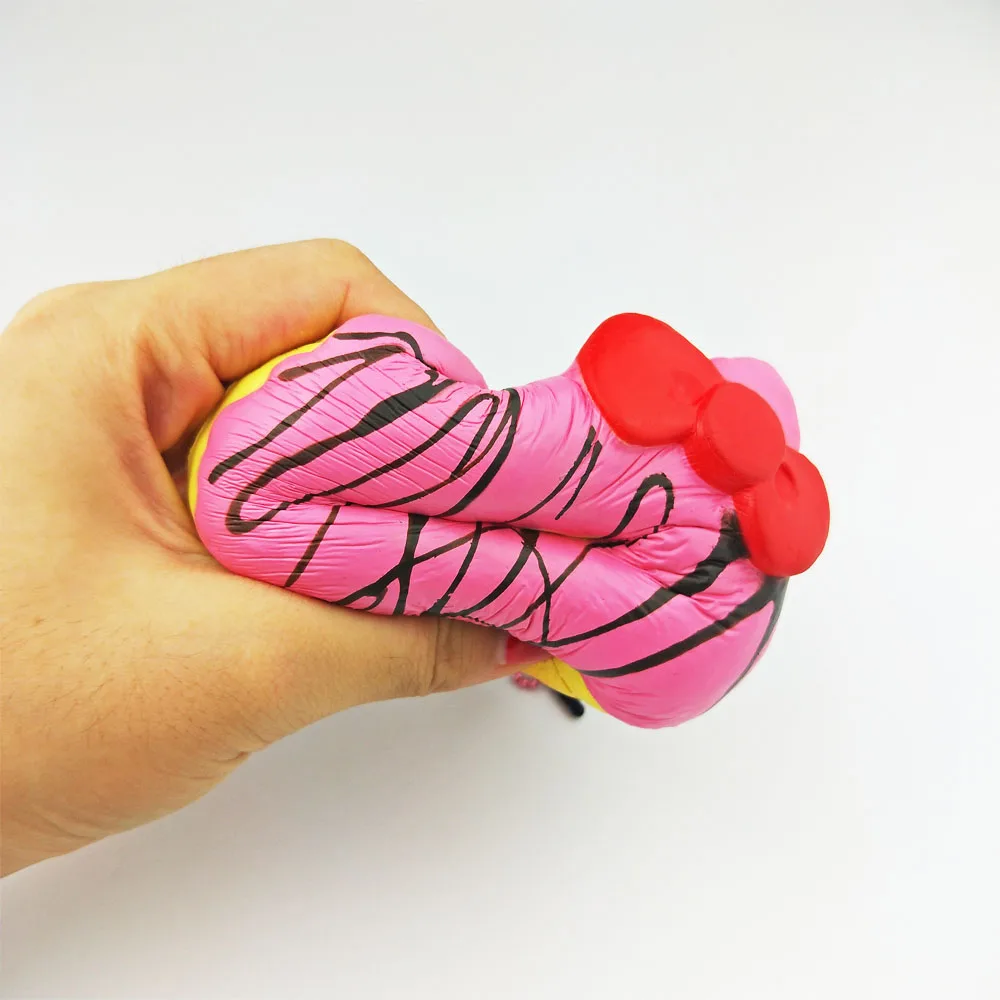 Мягкое hello kitty пончик милый обычный медленный отскок Подвеска для мобильного телефона ремень Рождественский подарок для детская игрушка