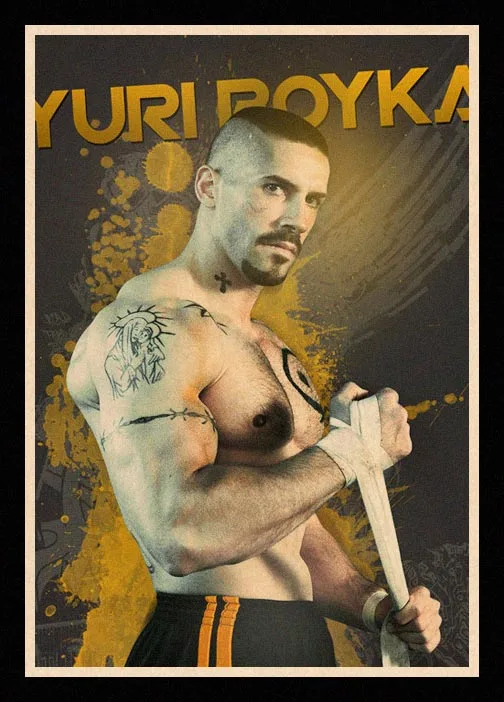 

Perfect JL Boyka Undisputed Scott Adkins retro posters kraft wall paper High Quality Painting For Home Decor wall stickers HBA70