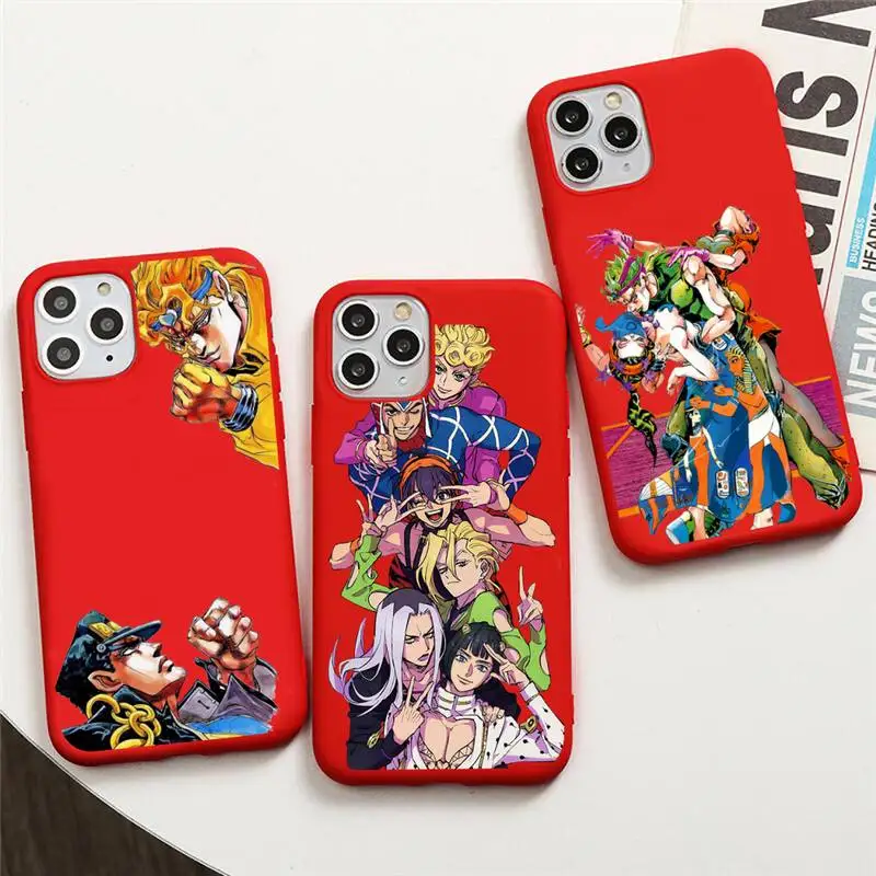 Чехол для телефона JOJO 39 s с аниме Невероятные приключения iphone 12 11 Pro Max Mini XS 8 7 6 6S Plus X