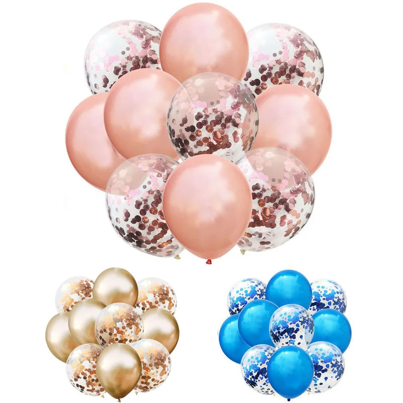 20 шт 12 дюймов латексные воздушные шары с Конфетти украшения для дня рождения