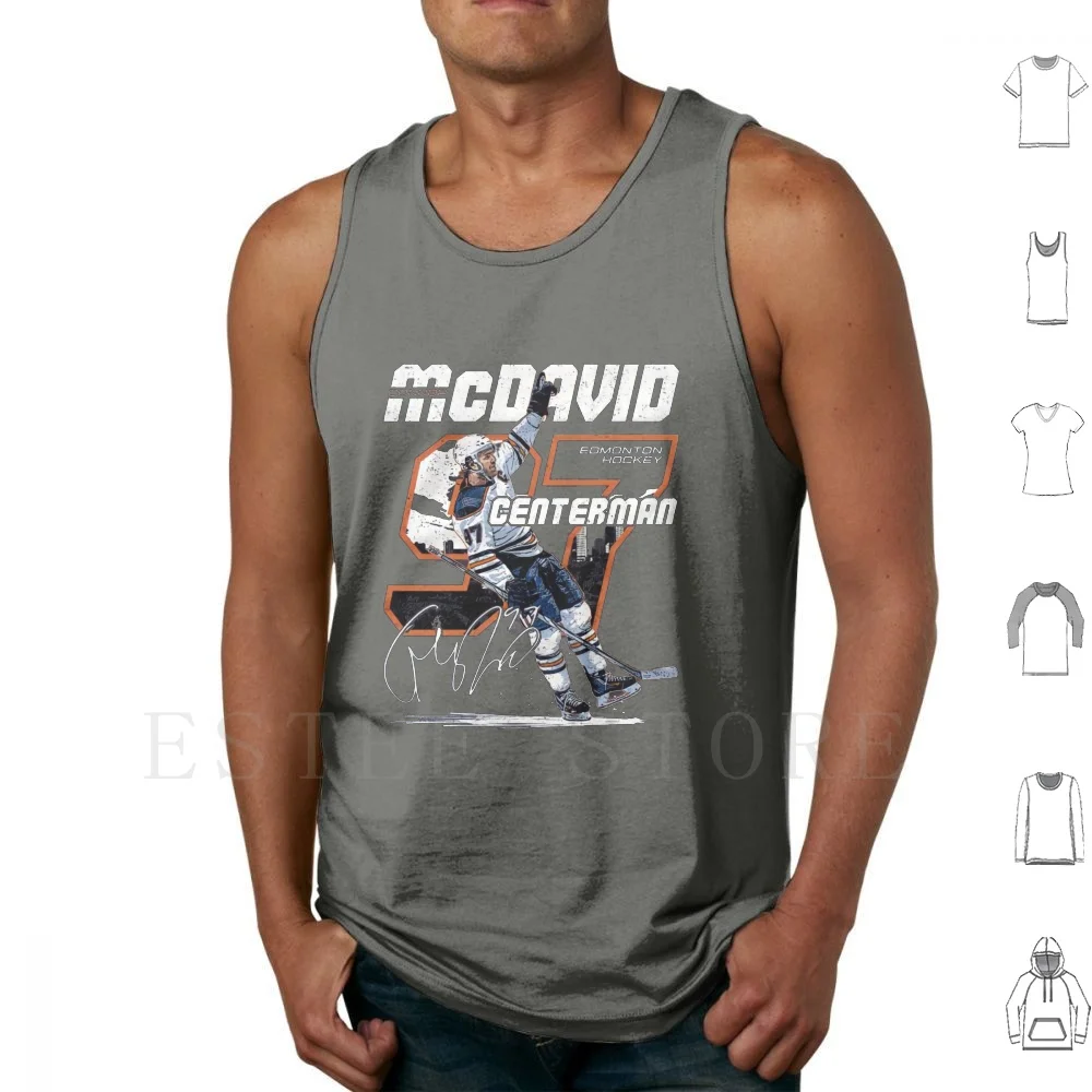 

Connor Mcdavid For Fans Tank Tops Vest Sleeveless Hockey Oilers Connor Mcdavid Edmonton Mcdavid Canada Connor Sports Alberta