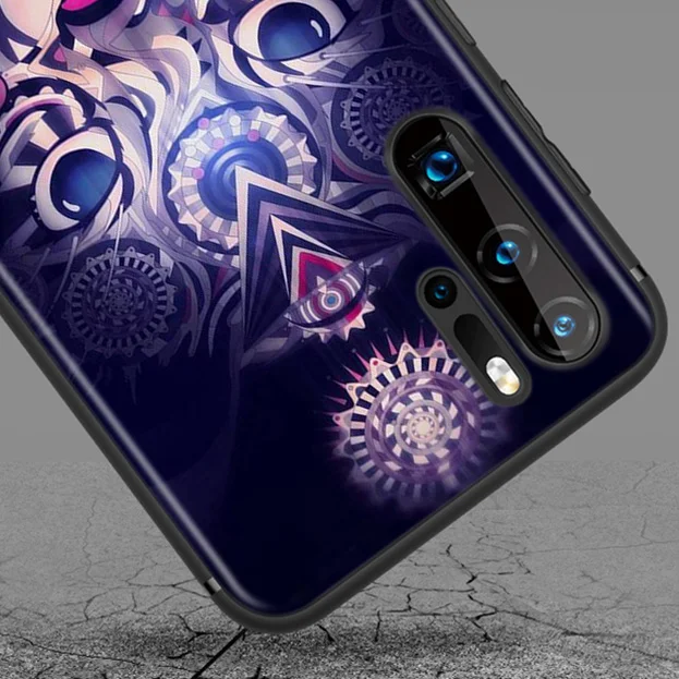 

Cute Cat Painting Art For Huawei P40 P30 P20 P10 P9 P8 Lite E 5G 2017 2019 Pro Plus Black Phone Case