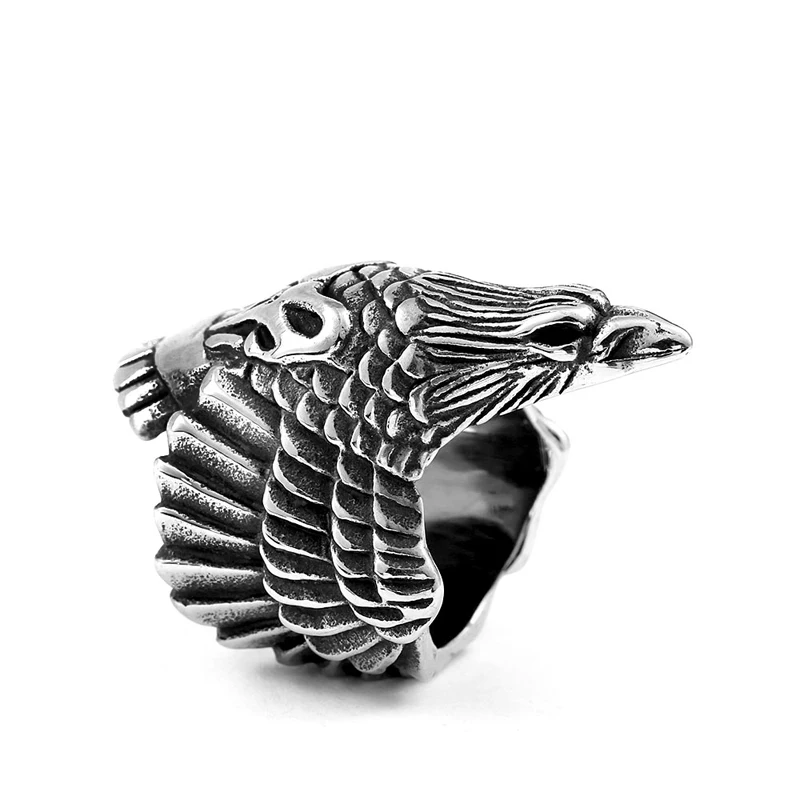 Drop Ship 316L Stainless Steel For Man High Quality Cool Punk Eagle Men's Animal Ring BR8 436|biker jewelry|stainless steel biker jewelryjewelry