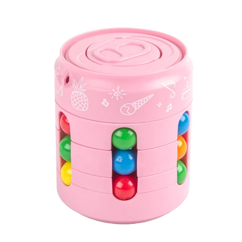 

1Set Fingertip Gyro Cube Gyroscope Blue/Green/Orange/Pink Mini Cube Puzzle Stimulation Interactive Montessori 3D Cube