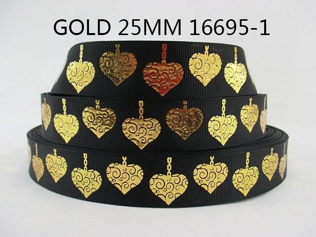 50Y точка полосы из золотистой фольги grosgrain печатная лента для самодельного