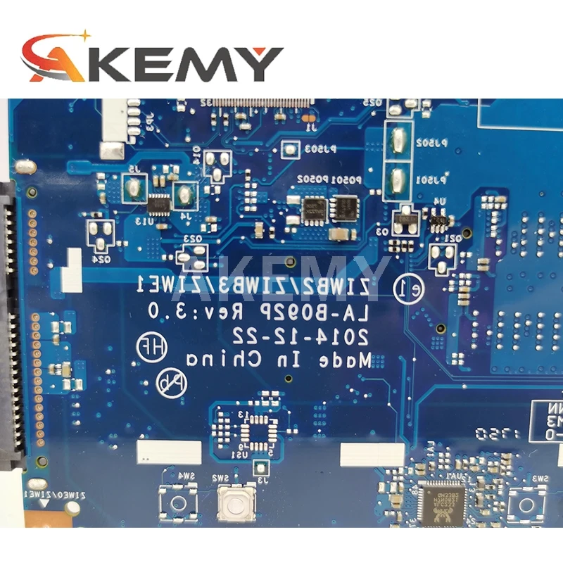 

ZIWB2/ZIWB3/ZIWE1 LA-B092P Laptop motherboard For Lenovo B50-70 B50-80 E50-80 Test original mainboard I5-5th gen