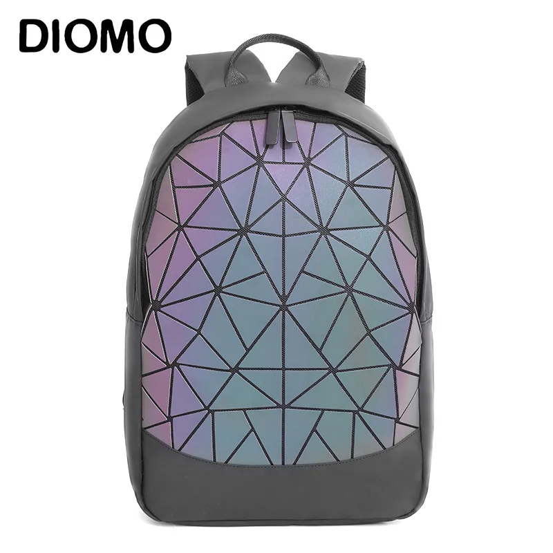 DIOMO 2021 светящийся Ромбический Рюкзак Тренд европейский и американский стиль